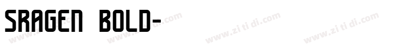 sragen bold字体转换